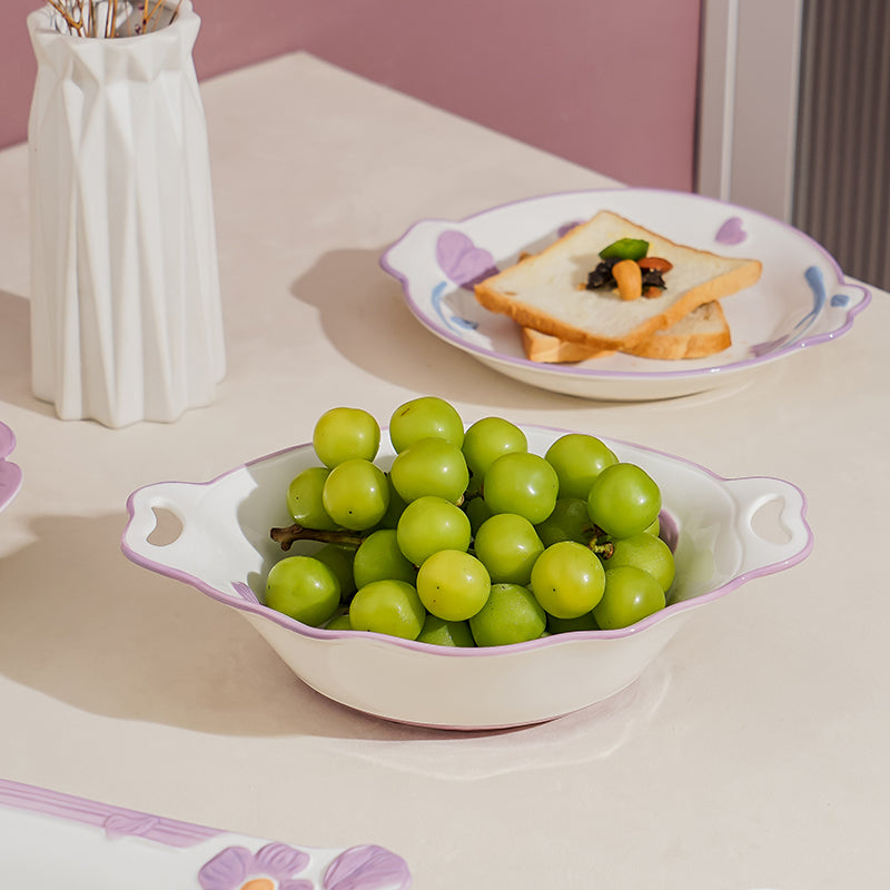Cigarlemon Blooming Crape Myrtle Ceramic Dinnerware Set – 8 Pieces