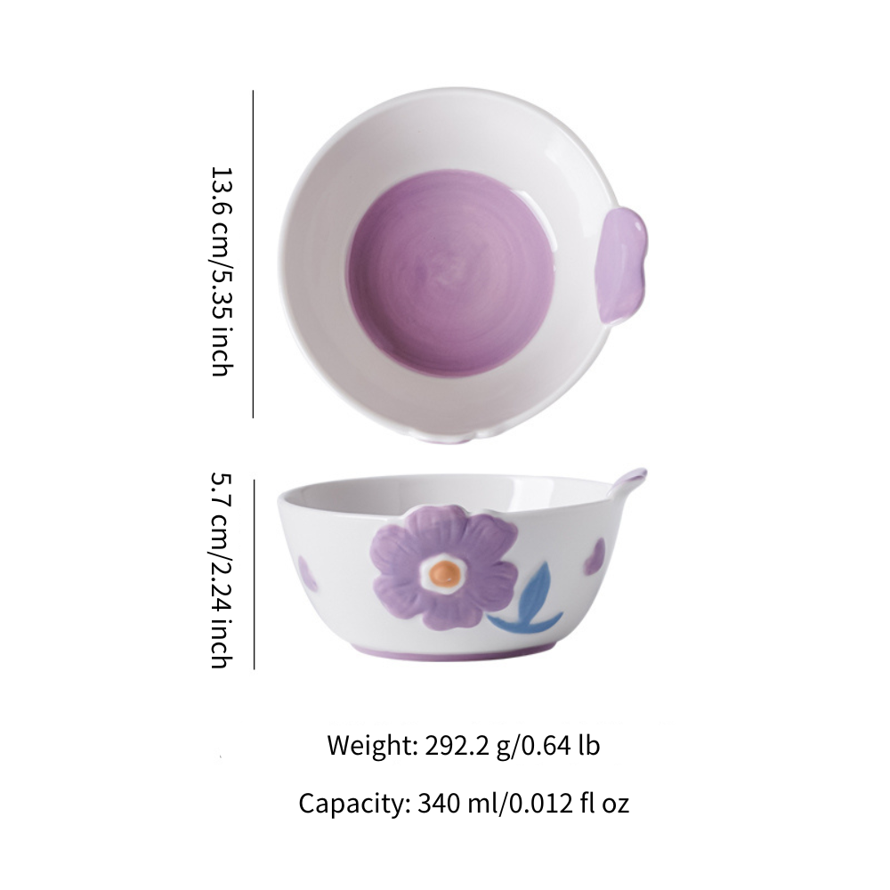 Cigarlemon Blooming Crape Myrtle Ceramic Dinnerware Set – 8 Pieces